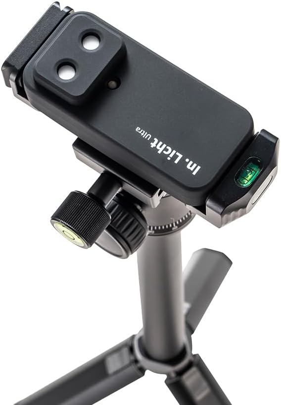 In.Licht Ultra Well Certified Human-Centric Handheld Health Light Meter – Measures EML, CS, CCT, LUX, CRI, Rf & Rg, Flicker Index | Lightweight Lux Meter & Spectrometer for Light Designers (Black)