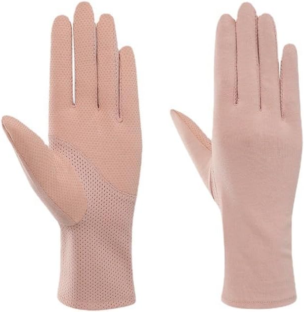 INOGIH Women Sunblock-Fingerless Gloves UV-Sun-Protection Driving Non-Slip Outdoor Gloves for Women Girls