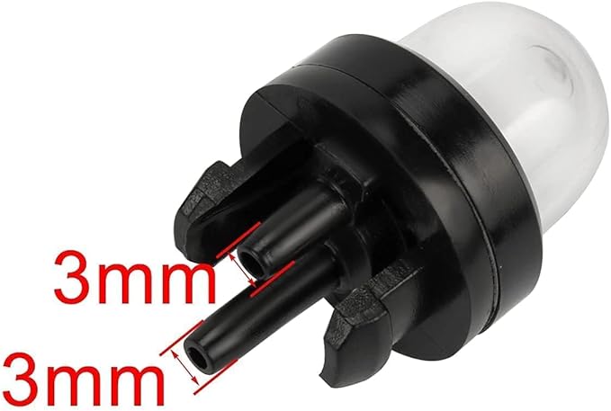 Hipa 188-512-1 Snap in Primer Bulb for 2-Cycle Small Engine Poulan Echo Chainsaw Ryobi BP42 Homelite Bolens String Trimmer Leaf Blower 125B 125BX 125BVX 530047721 503936601 5Pack