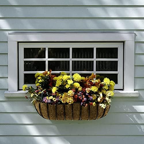 TigeJoy Coco Coir Fiber Liners Planter Replacement (Pack of 4, 24inch)