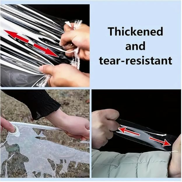 12x16ft Clear Tarp with Grommets Cover,Clear Tarpaulin Tear Waterproof Heavy Duty with Resistant PVC Vinyl Tarps,20mil Reinforced Edges Outdoor Waterproof Tarps,Greenhouse, Patio and Porch