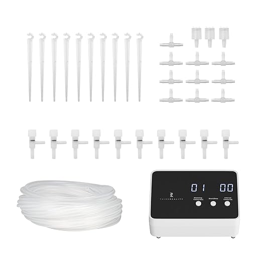 THIRDREALITY Zigbee Smart Watering Kit for Potted Plants, Indoor Plant Watering System, Hub Required, Compatible with Echo Devices with Zigbee Hub Built-in, Home Assistant, SmartThings, Hubitat, Homey