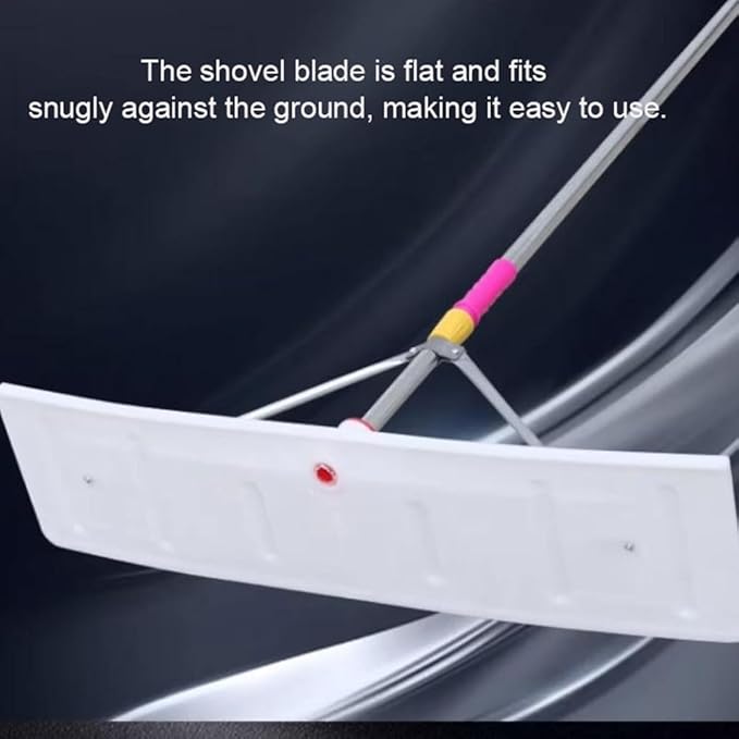 Long Reach Roof Snow Rake 20.5 ft, Adjustable Roof Snow Remover Tool, Aluminum Pole Sections, Three-Point Connection for Stability, 26" Wide Snow Rake
