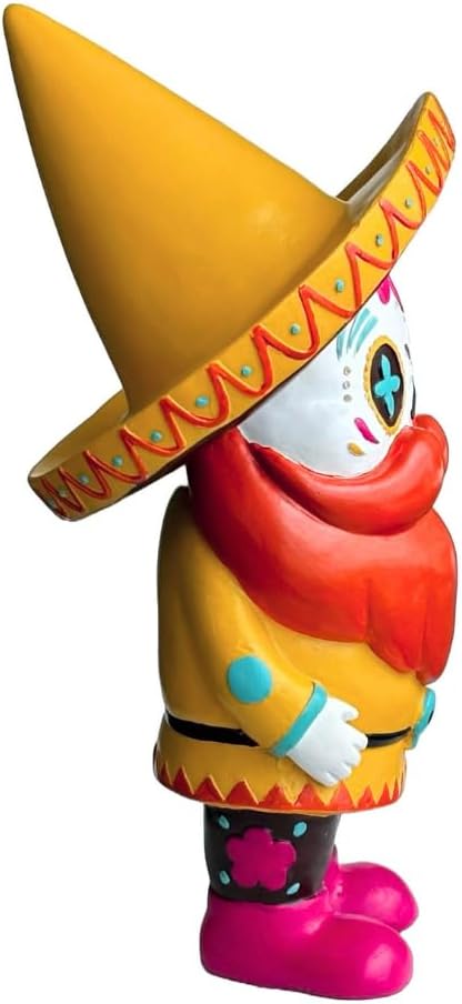 El Katrin Day of The Dead Garden Gnome