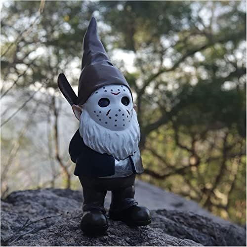 Garden Gnome Statue Decoration Garden Decor Horror Gnomes Boo Basket