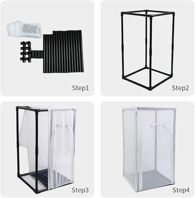 30" Large Monarch Butterfly Habitat Cage, Outdoor Insect Mesh Cage Terrarium (Diameter 19mm Pipe)