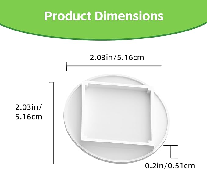 10 PCS White Pod Caps Compatible with Gardyn (The Caps go on top of yPod)，3D Printed Covers