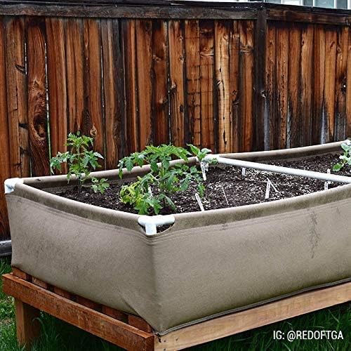 Grassroots Fabric Raised Garden Bed (3' x 6' w/ Double Trellis)