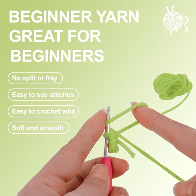 Autglint Potted Plant Crochet Kit for Beginners - DIY Succulent Garden Amigurumi Set for Home Office Decor | Step-by-Step Video Tutorials & Non-Split Yarn | Everlasting Greenery Craft Gift