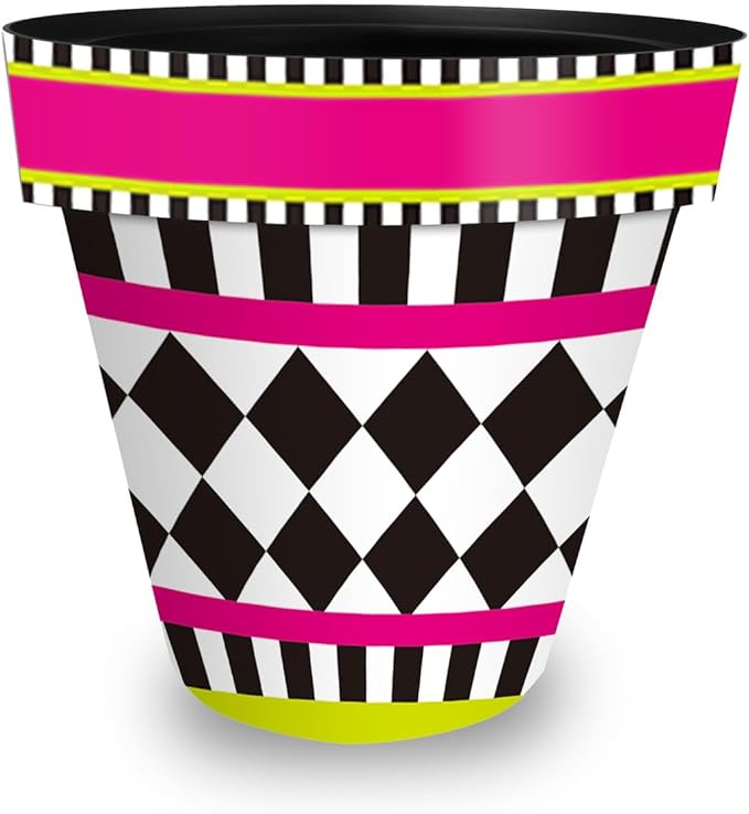 Briarwood Lane Neon Checkerboard Large Planter