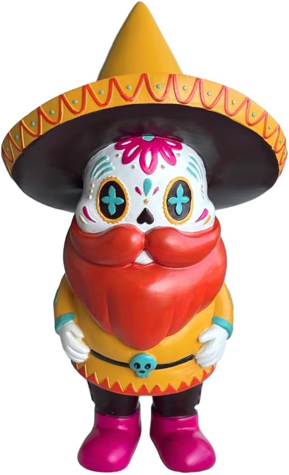El Katrin Day of The Dead Garden Gnome