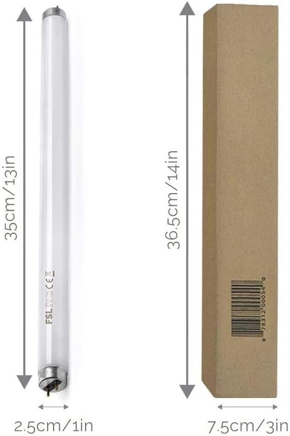 ASPECTEK Bug Zapper Mosquito UV Lamp Replacement Bulbs - Pack of 2X 10W UV Light Tubes, Compatible with ASPECTEK 20W Electronic Bug Zapper Models for Indoor Use