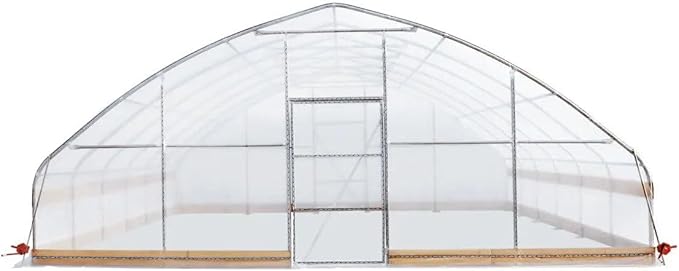 25x25ft Freestanding Tunnel Greenhouse, 6mil Clear EVA Film Cover, Reinforced Galvanized Construction, Crank-Up Ventilation, 625sq ft Growing Space
