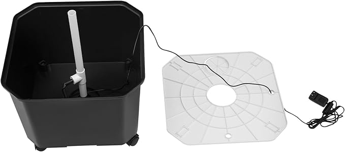 Hydroponic Growing System, 50-Plant Vegetable Planter Tower with Wheels, Outdoor Indoor Garden Vertical Planter Germination Kit with Water Pump, Intelligent Water Circulation & Timer Function
