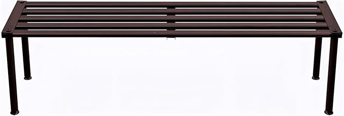 MultirackX Metal Plant Stand, Rust-proof Aluminum Display Rack, Plants Display Stands Decoration Racks for Living Room Garden Balcony Patio (Ebony, 42.5Inch Tall Leg)