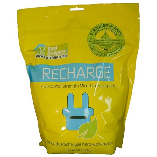 Real Growers Recharge - Mycorrhizae Instant Compost Tea/Soil Microbes for Plant Growth - 5lb