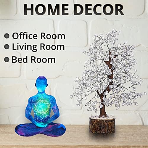 ANAYA AGATE Clear Quartz Crystal Trees for Home Decor, Office Desk Decoration, Chakra Healing Crystals and Stone for Positive Energy, Money, Good Luck, Tree of Life Spiritual for Women and Mom