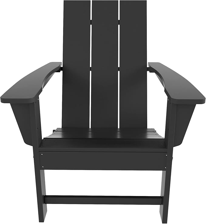 WestinTrends Ashore Modern Outdoor Folding Adirondack Chair (Set of 2), Gray