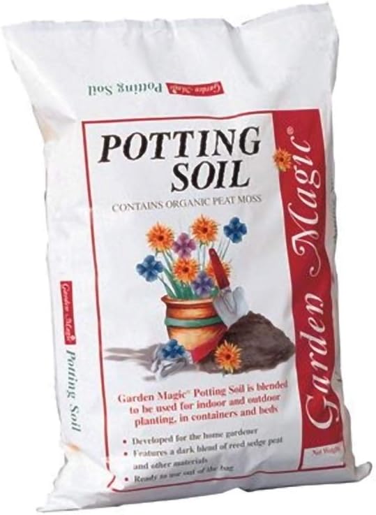 Michigan Peat Garden Magic General Purpose Potting Soil Mix for Indoor Outdoor Planter Container Plant Flower Gardening, 20 Pound Bag (6 Pack)