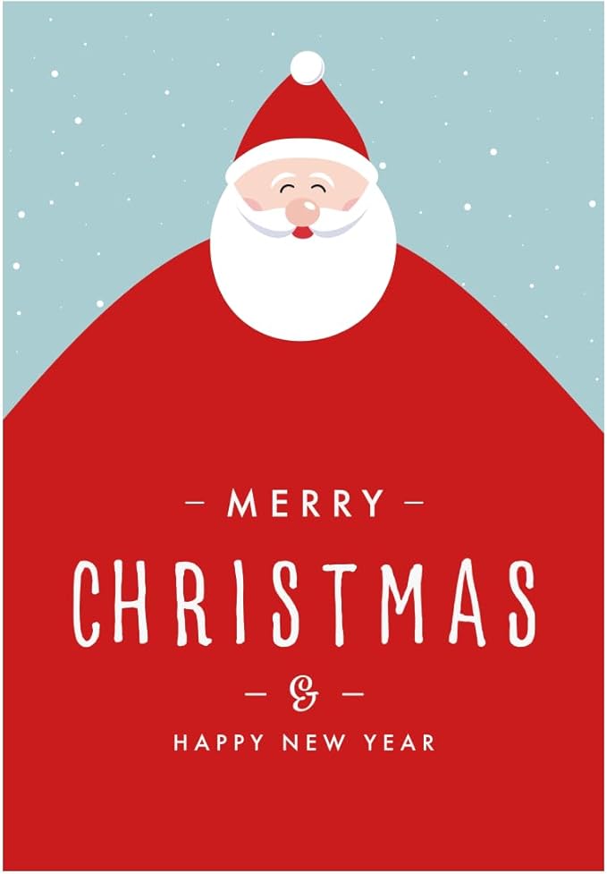 AGAS Christmas Garden Flag Santa Claus And Happy New Year , Christmas Outdoor Flags, Christmas Lawn Flag, Outdoor Yard Small Vertical Thick 200D Nylon Flag 12 × 18 inch, Gifts For Families Friends -