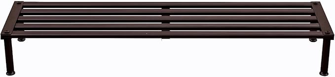 MultirackX Metal Plant Stand, Rust-proof Aluminum Display Rack, Plants Display Stands Decoration Racks for Living Room Garden Balcony Patio (Ebony, 42.5Inch Low Leg)