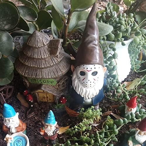 Garden Gnome Statue Decoration Garden Decor Horror Gnomes Boo Basket