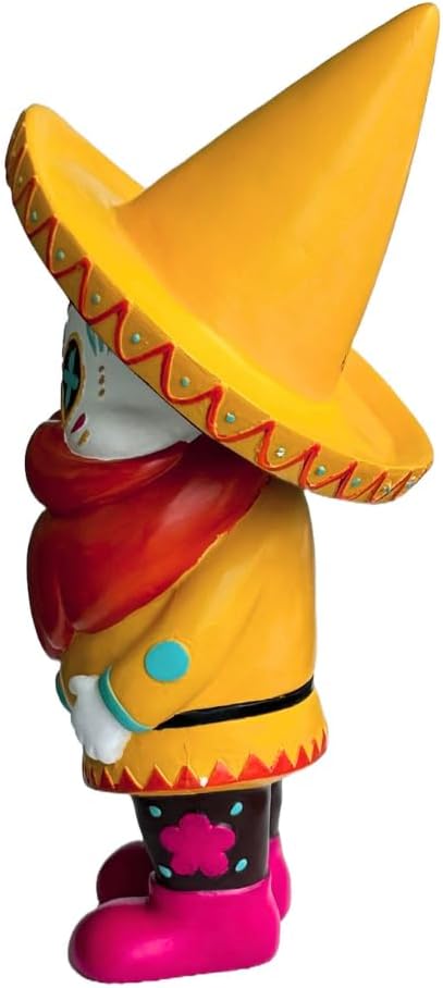 El Katrin Day of The Dead Garden Gnome