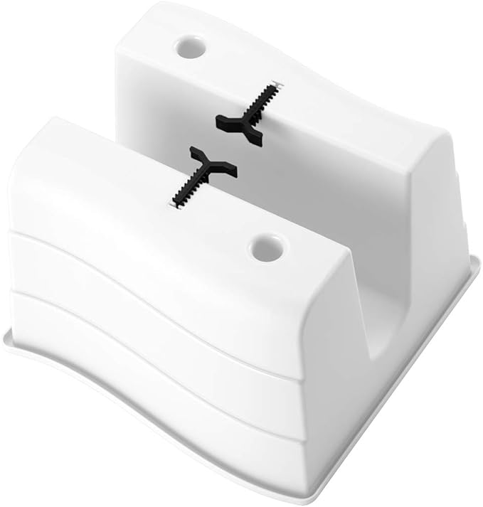 Ridge Rail Long Rectangular Flower Pot, Indoor/Outdoor Hanging Rail Planter Lightweight & Weatherproof Flower Box - Balcony Planters for Railing and Fence Patio, Deck 2 Pack (White)