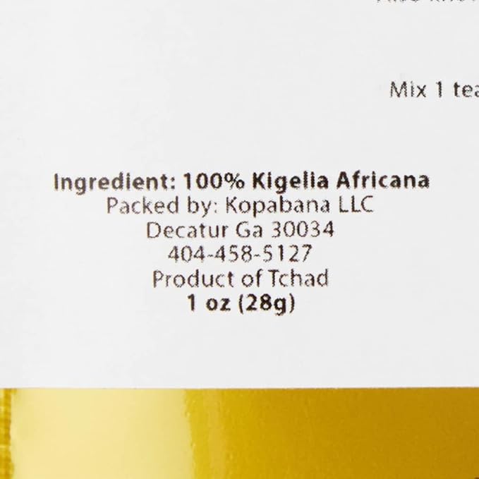 KOPABANA Kigelia Africana | Africana Kigellia | Sausage Tree Fruit | Sausage Tree powder for men and women enhancement | 1oz