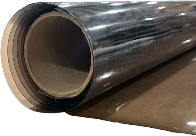 Metro Screenworks Tinted Clear Vinyl Roll (Partial) - Tinted Clear Marine Vinyl 30 Gauge Sheet - 54-in x 47 Yards - Double Polished Heavy Duty Plastic Sheeting for Windows, Boats, Greenhouse, & More
