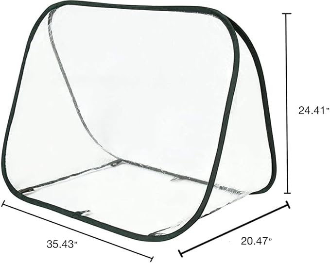 Greenhouses for Outdoors, Portable Greenhouse Kit with Side Windows, PE Cover, Backyard Garden Indoor Outside, Foldable, No Assembly Required (Transparent, 35.43“ * 20.47“ * 24.41”)