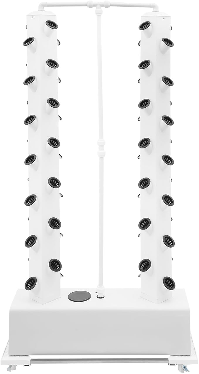 Hydroponic Growing System Kit Hydroponic Vertical Garden Growing Tower,50-Plant Indoor Gardening Vegetable System with 7.93Gal Tank Timer, Plant Germination kit for Gardening Lover