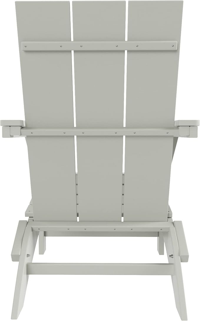 WestinTrends Ashore Modern Outdoor Folding Adirondack Chair (Set of 2), Sand
