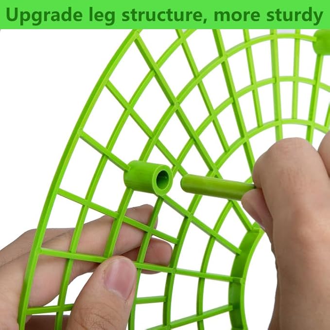 Iceyyyy 6 Pack Strawberry Plant Supports-Strawberry Growing Rack with 4 Legs-Strawberry Stand Holder Bracket for Strawberry Growing Protection Keeping Berries Clean