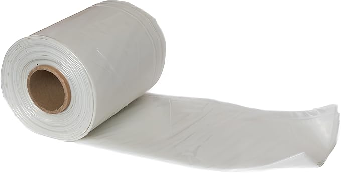 RESILIA Clear Greenhouse Sheeting - UV-Protected, Heavy-Duty Gauge Outdoor Polyethylene Cover for Weatherproofing Greenhouses, Garden, Plants, 6.5' by 10' Roll, 6 Mil, 0.006 Inch, Thick, Made in USA