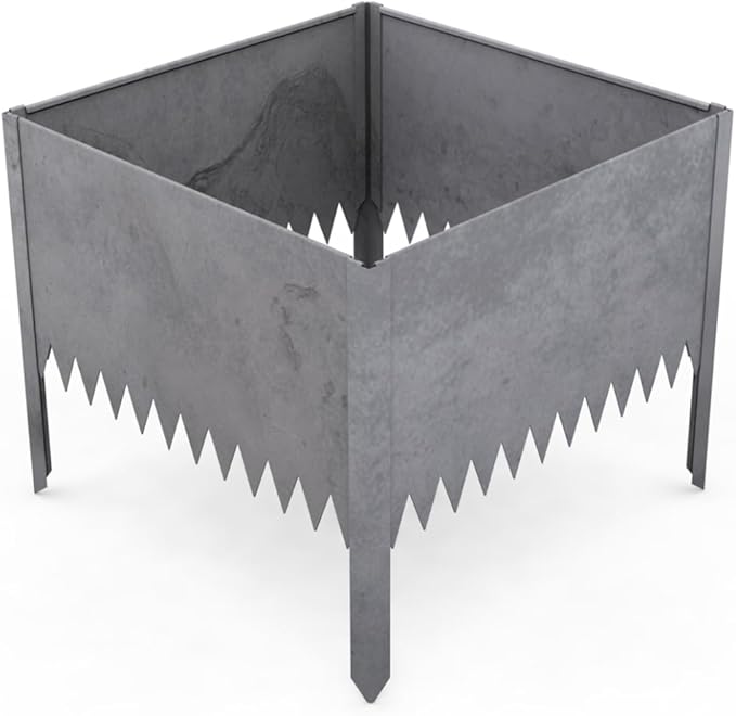 Edge Right - Raised Garden Bed Kit - COR-Ten Steel (14" COR-Ten Steel, 2 FT x 2 FT)