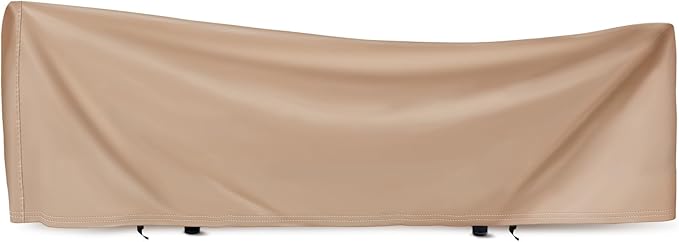 Tranqun 14-15 ft Hammock Cover 188" W x 58" D x 20" H Heavy Duty 420d Oxford Weather Resistant Cover Waterproof Protection for Hammocks Stand Outdoor Garden, Buckle Straps, Double Stitched Seams