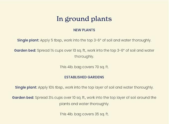 True Organic Rose & Flower Food – Organic Fertilizer for Stunning Blooms – 4lb Bag Covers 70 Sq. Ft.
