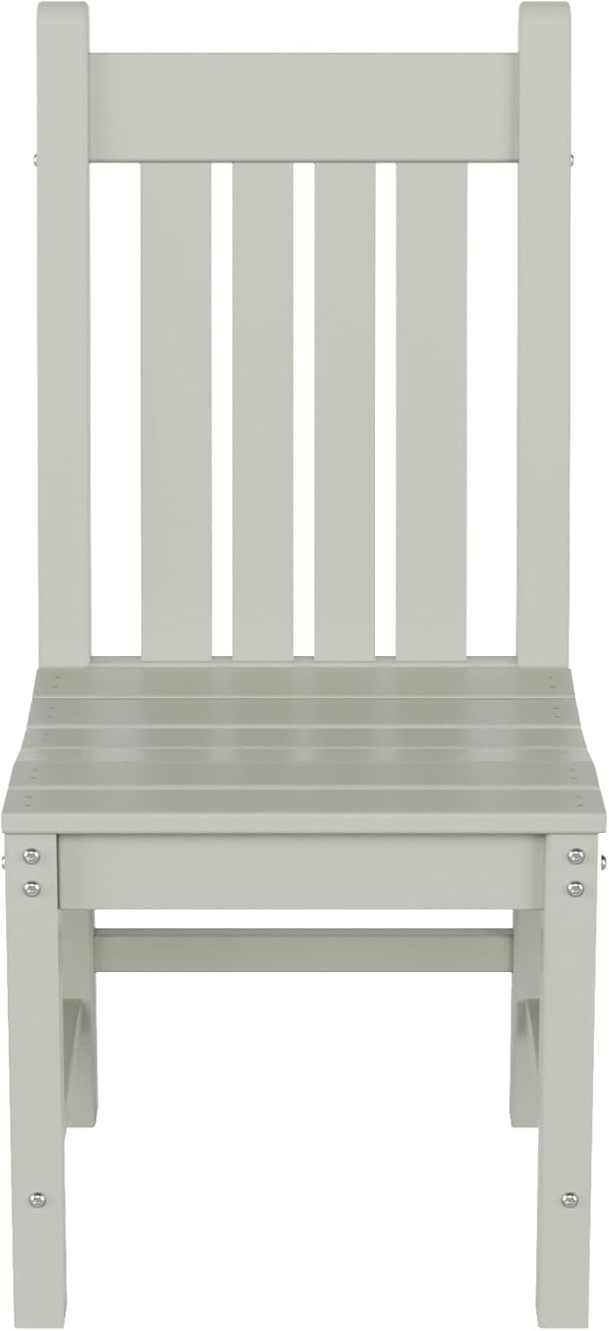WestinTrends Malibu HDPE Outdoor Armless Patio Dining Chair Sand