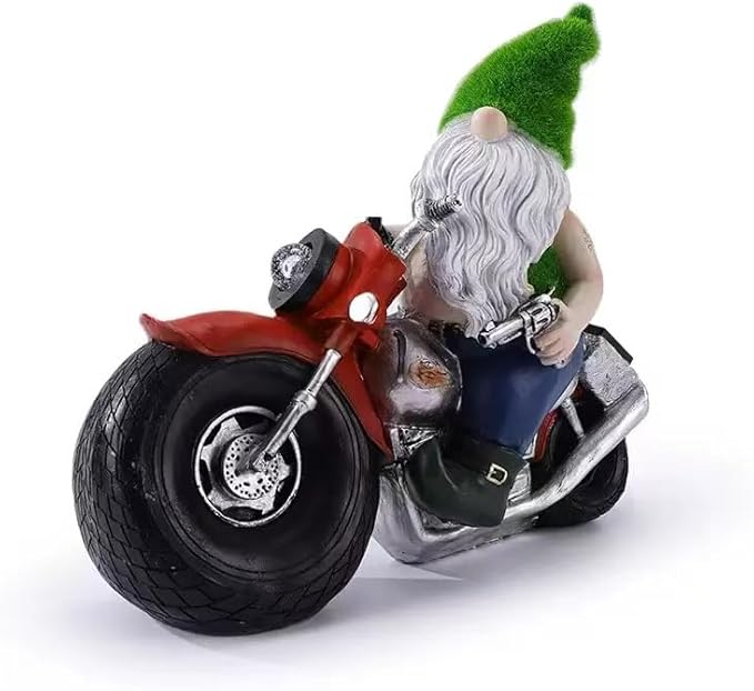 LnzhausciaGarden Gnome Statues Decor with Solar Lights, Large Outdoor Decorations for Yard Porch Lawn Balcony Patio, Housewarming Gifts
