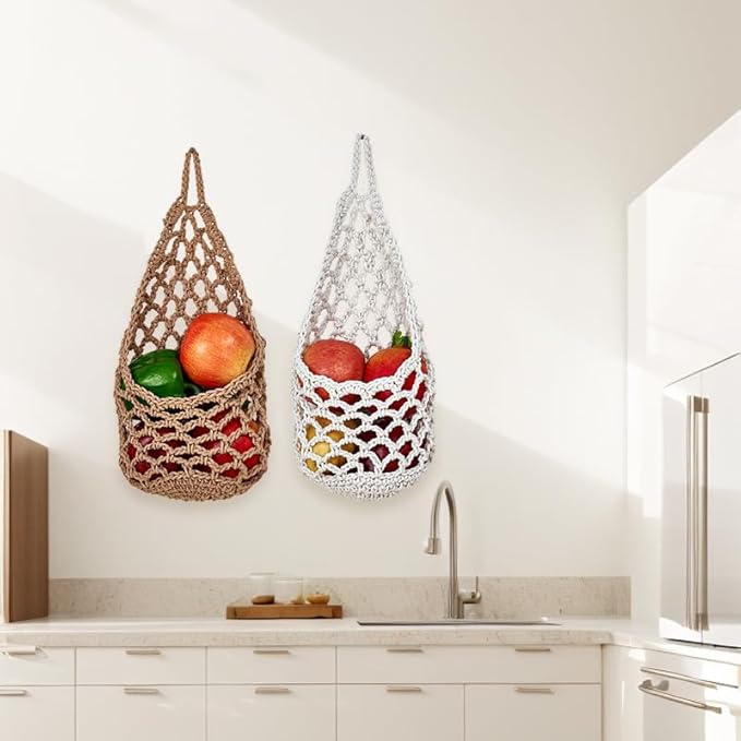 2PK Hanging Planter for 6 Inch Pot, Wall Planters for Indoor Plants (Jute)