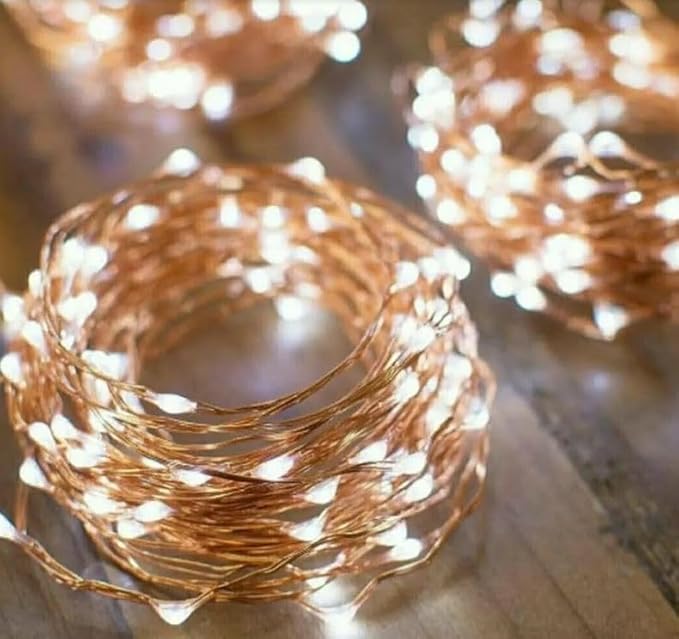 MagicPro String Lights, Fairy USB String Light with 200 Warm White LEDs, 66 FT Copper String Lights for Bedroom Wall Ceiling Christmas Tree Wreath Craft Wedding Party Decoration (2)