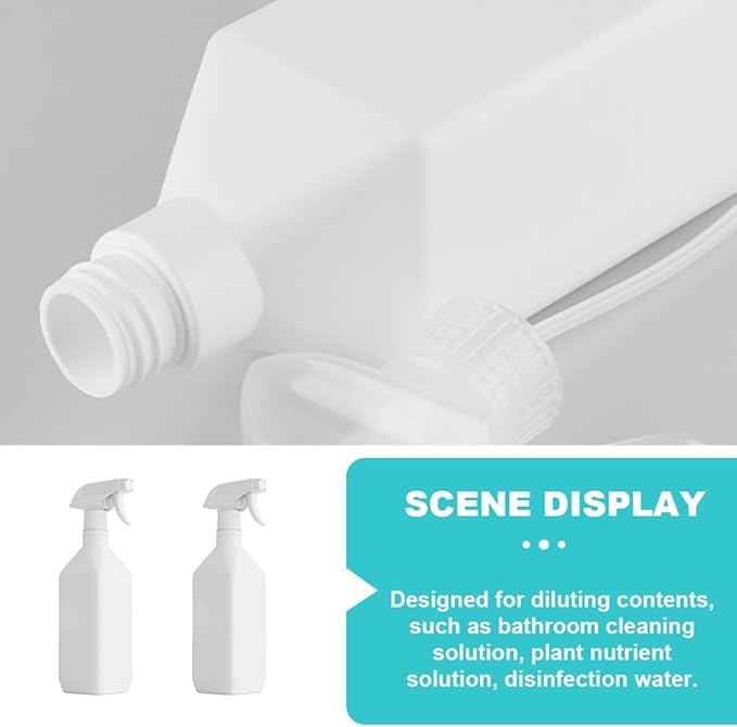 2Pcs Fine Mist Spray Bottles for Hair Humidification and Indoor Plant Watering Portable Plastic Sprayers for Home Gardening and Cleaning Use