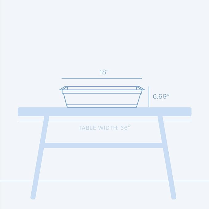 Bloem Dura Cotta 18" Basil Resin Rectangle Window Box Planter with Saucer Tray for Indoor and Outdoor Gardening
