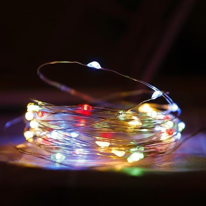 3 Pack USB Fairy Lights, USB Powered String Lights 16.5FT 50 LEDs, Fairy String Lights for Bedroom, Wedding, Party, Christmas Tree Decoration (Multicolor)