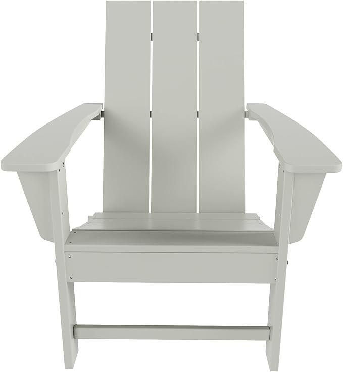 WestinTrends Ashore Modern Outdoor Folding Adirondack Chair (Set of 2), Sand