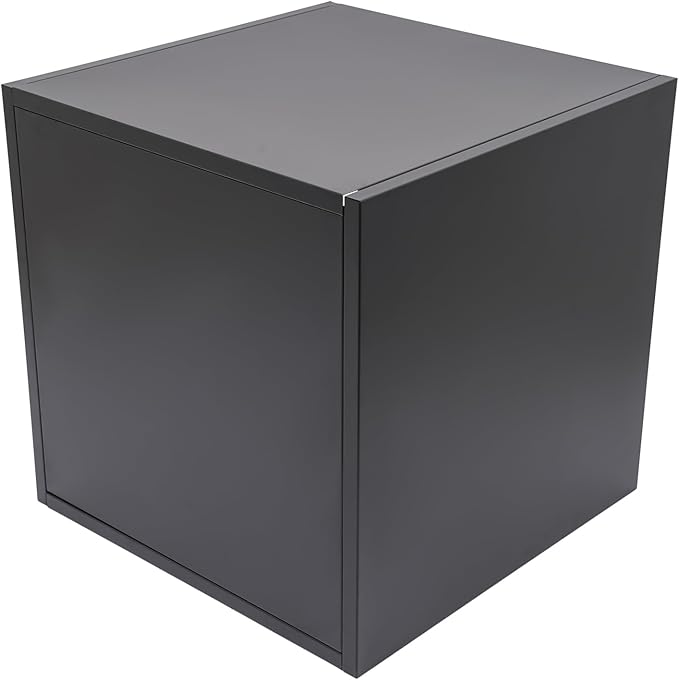 Steel Planter Box, 26" x 26" x 26" Square Planter Metal Box Tall Planters Heavy Duty Plant Boxes for Indoor Outdoor Tall Plants, Flowers or Shrubs (Black, 26" x 26" x 26")