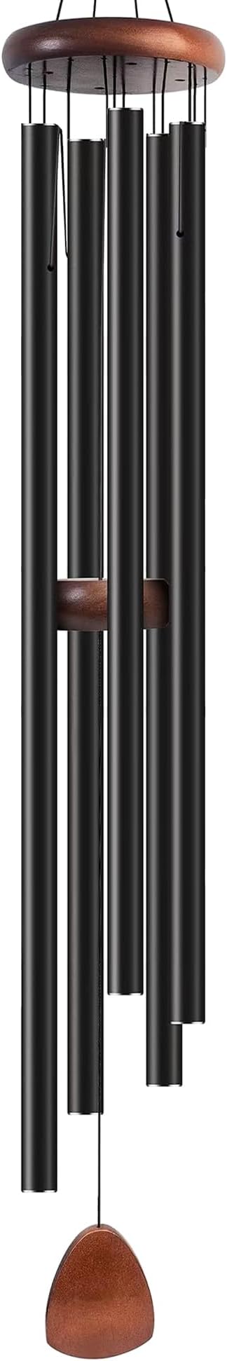 Bursvik Wind Chime for Outside Deep Tone, 65 inch Large Wind Chimes, 5 Heavy Duty Tubes Aluminium Metal Extra Large Wind Chimes, Decoration for Garden, Patio, Yard, Gift for Mother's Day