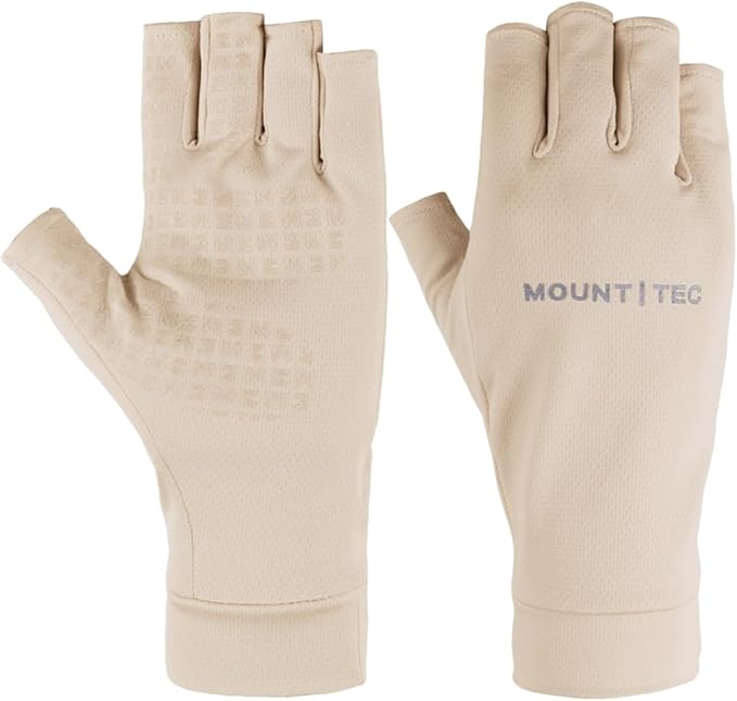 Unisex UV Protective Fingerless Gloves UPF 50+ Summer Sun Glove for Outdoor Fishing Cycling Hiking Driving Kayaking