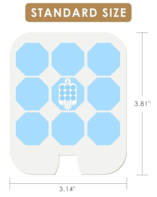 24 Pack Refills Glue Cards for Safer Home, Compatible with SH502, SH503, 23005-06 and DT3005W, DT3005W-DS3 Dot Plug-in Indoor Replacement Sticky Glue Boards